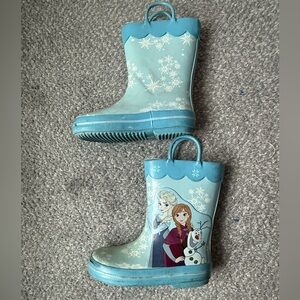Frozen Themed Kids Rain Boots size 8